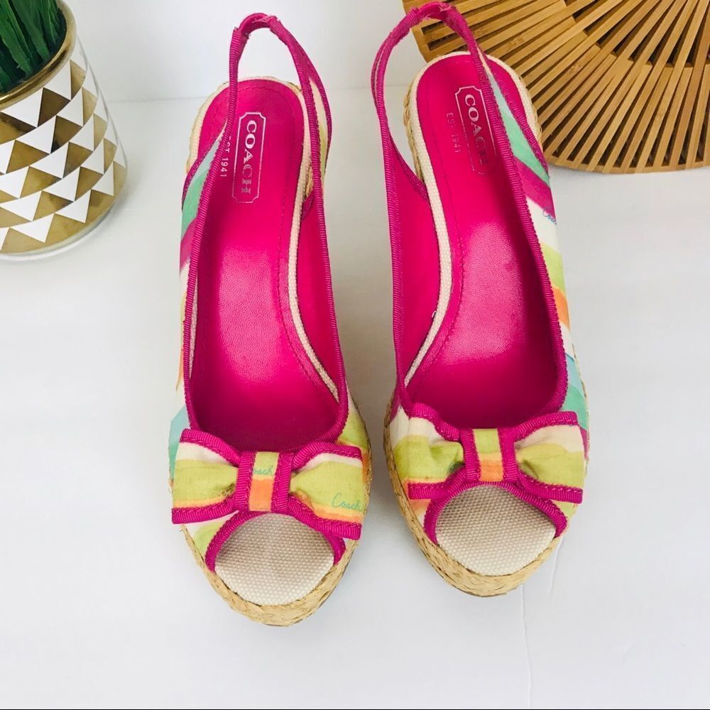 Coach Multicolor Grace Bow Front Espadrille shoes - Picture 3 of 7